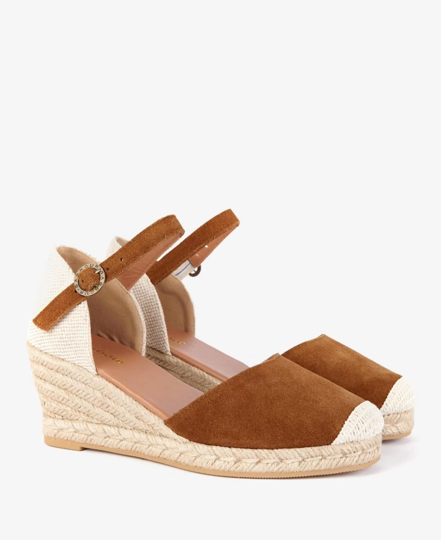 Barbour Women's Sand Frances Espadrille Wedges