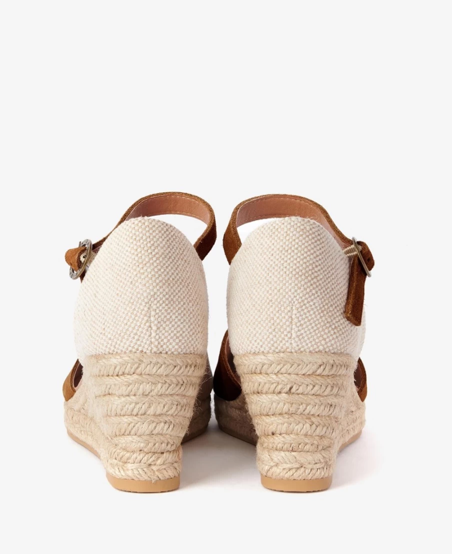 Barbour Women's Sand Frances Espadrille Wedges