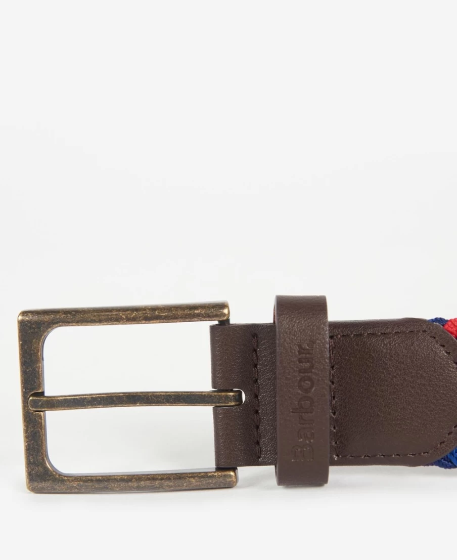 Barbour Mens Multi-Color Tartan Ford Belt for Classic Style