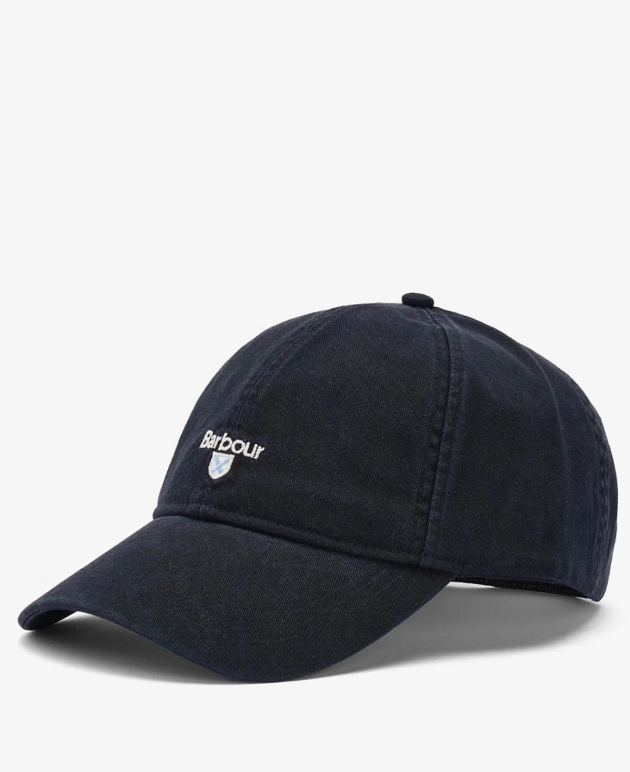 Barbour Mens Sport Blue Cascade Cap - Classic Outdoor Baseball Hat