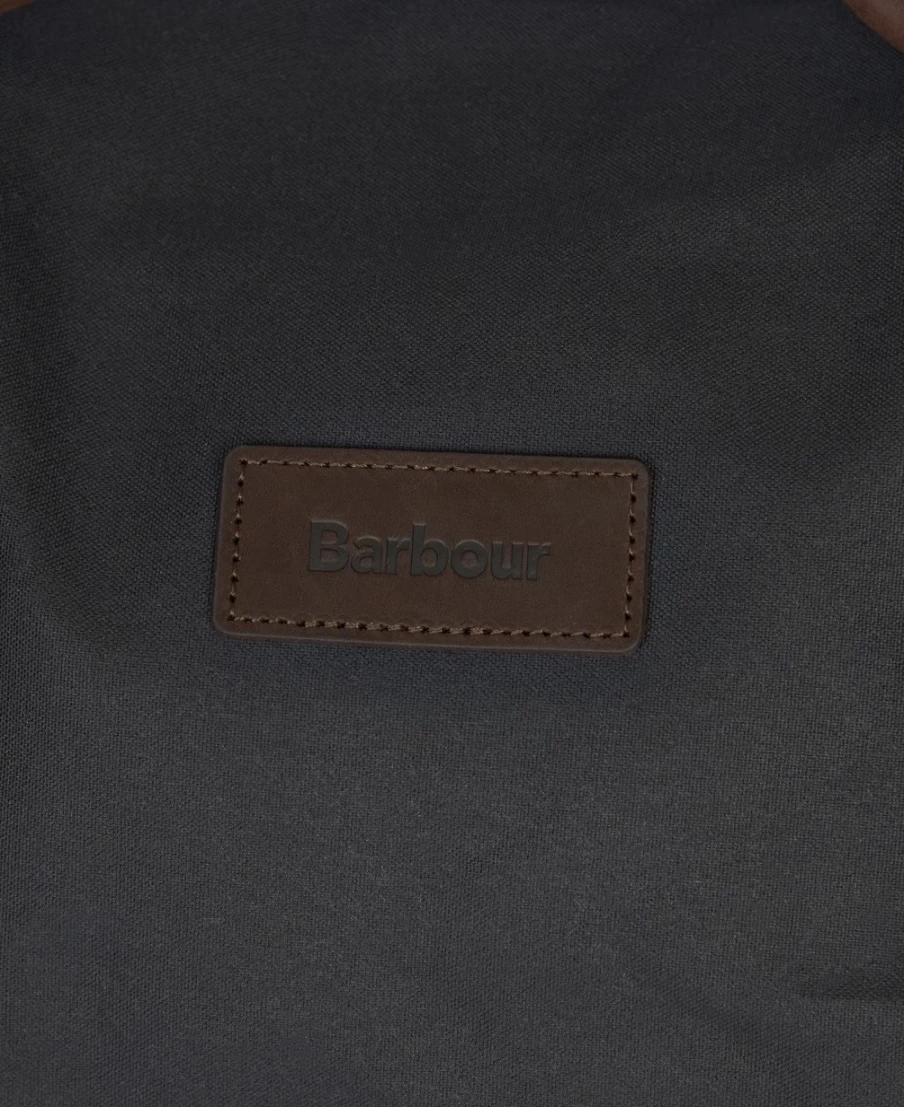 Barbour Men's Navy Waxed Cotton Holdall Travel Bag