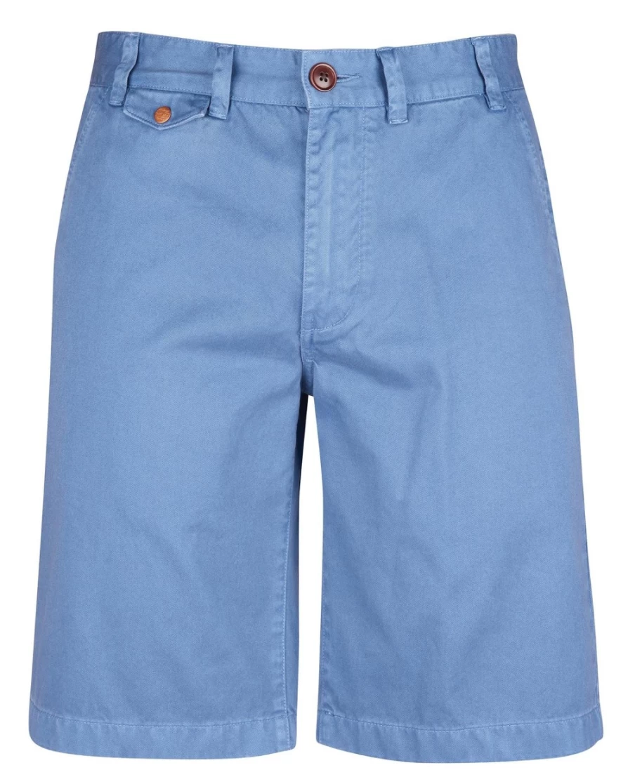 Barbour Men's Neuston Twill Shorts in Force Blue - Casual Summer Shorts for Men