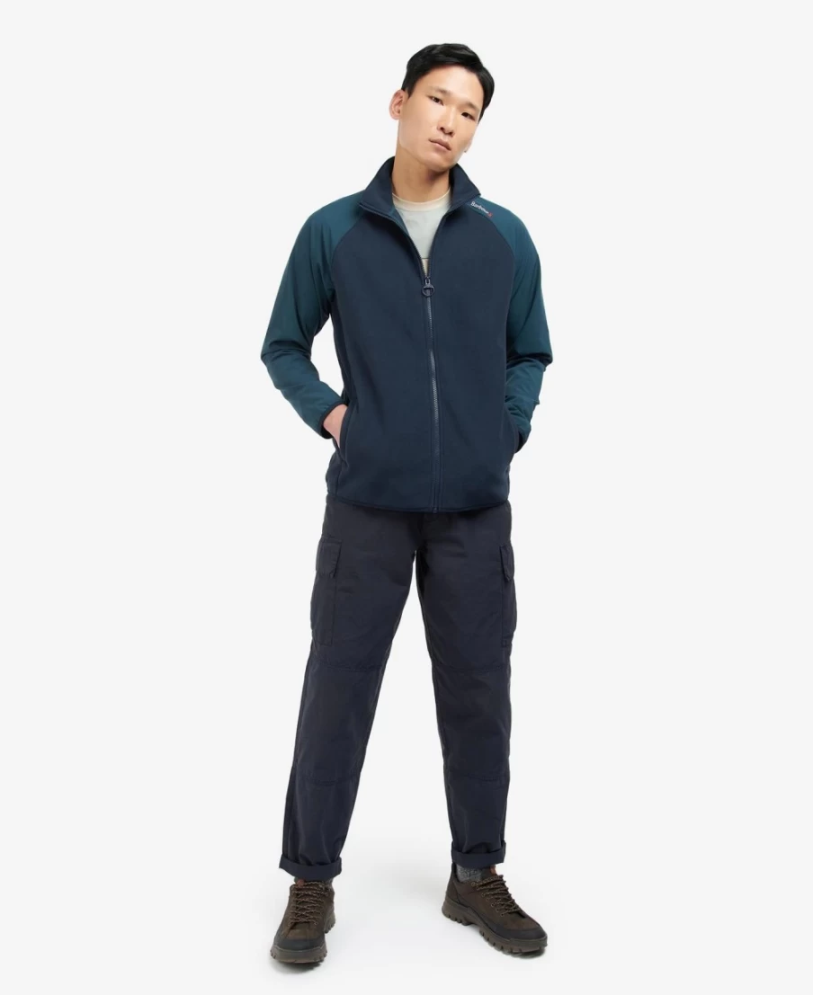 Barbour Men's Lingfield Zip-Through Fleece Jacket in Classic Navy