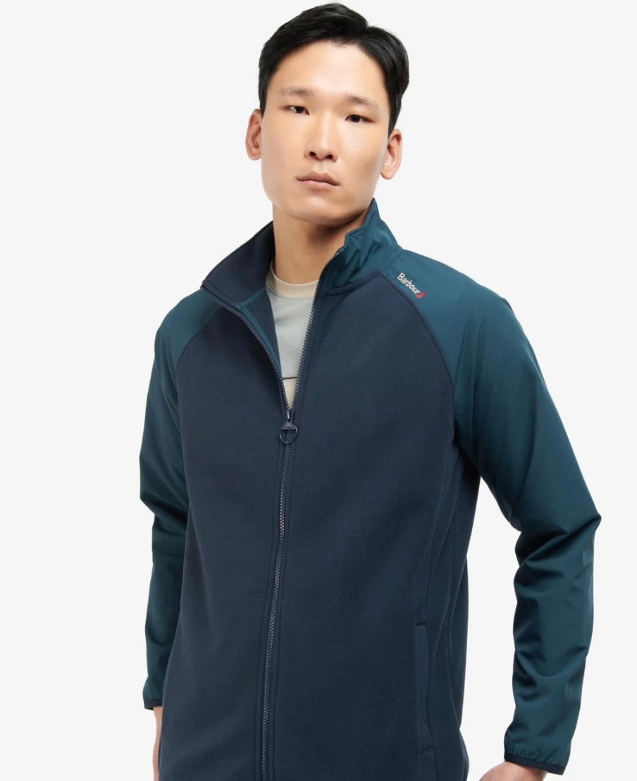 Barbour Men's Lingfield Zip-Through Fleece Jacket in Classic Navy