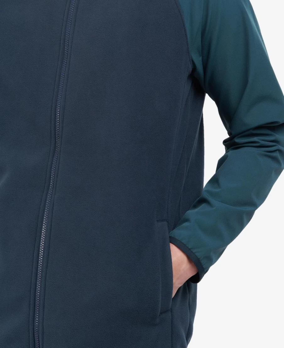 Barbour Men's Lingfield Zip-Through Fleece Jacket in Classic Navy