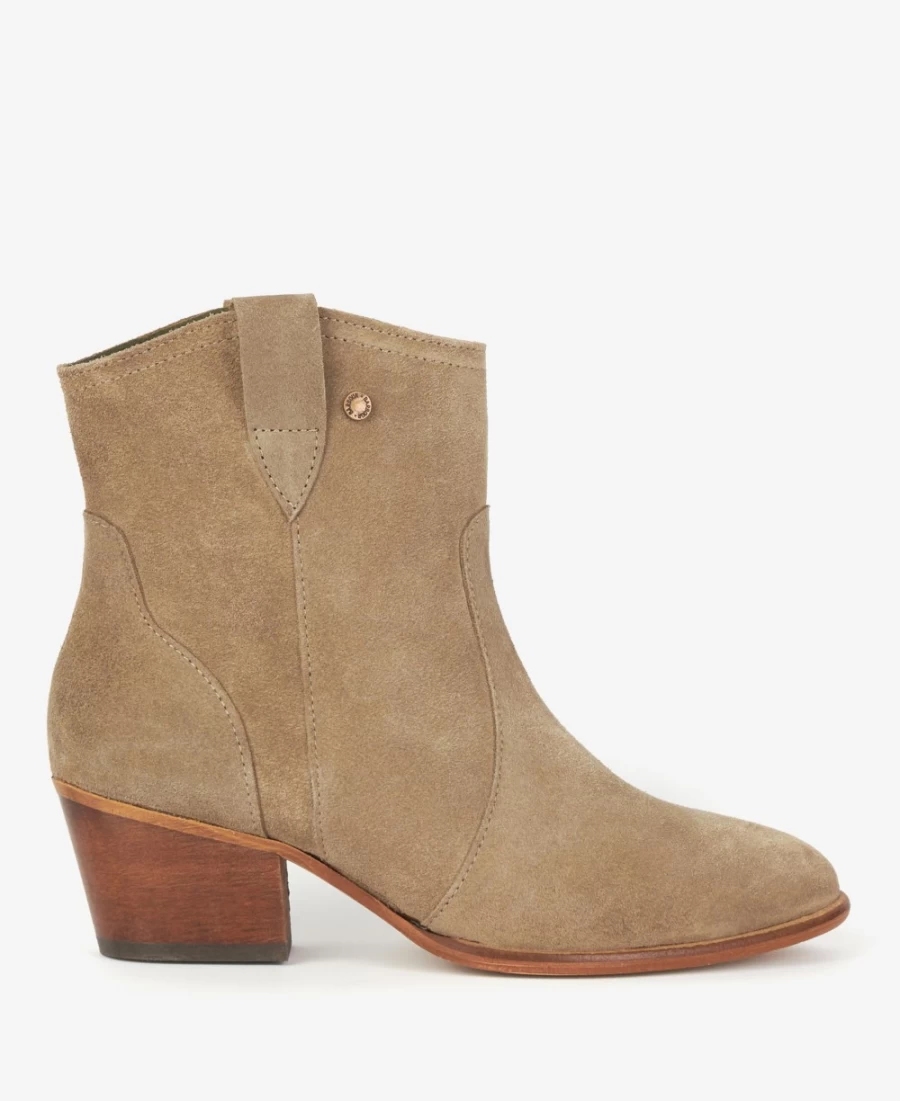 Barbour Women's Taupe Sandy Western Boots