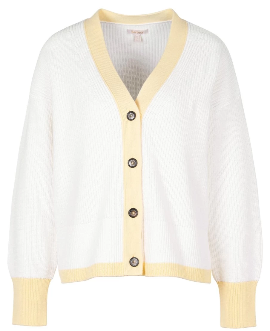 Barbour Women's Ecru Maskia Cardigan Sweater