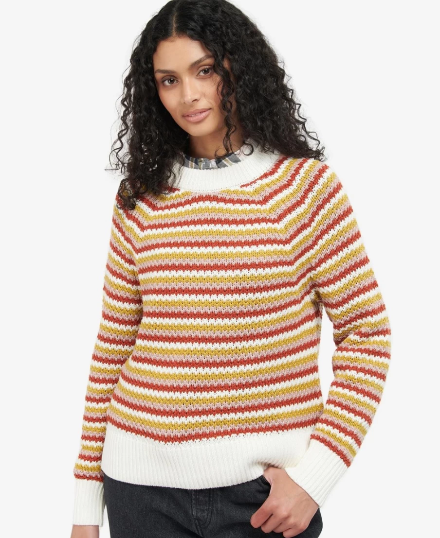 Barbour Women's Anglesey Knit Sweater in Multi-Color | Classic Cable Design