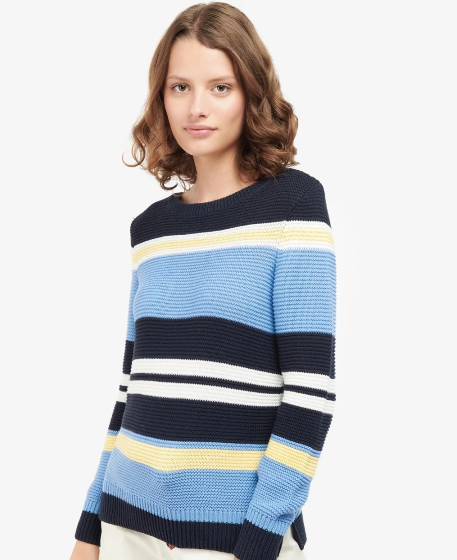 Barbour Women's Littlehampton Sweater in Classic Navy - Premium Knitwear