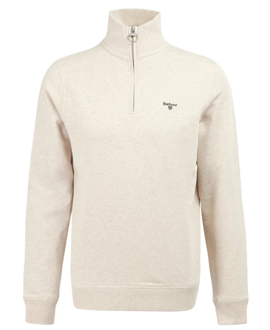 Barbour Men's Henry Lounge Half Zip Sweater in Navy Marl