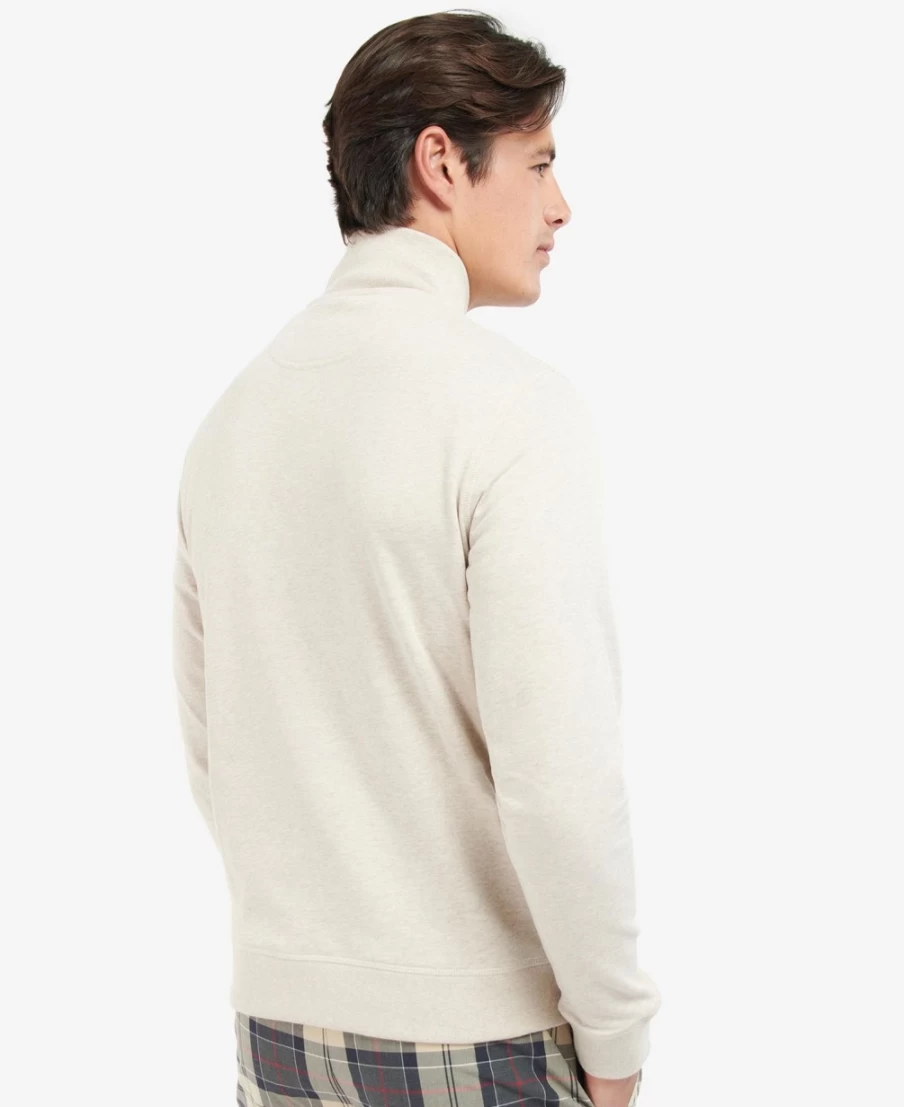 Barbour Men's Henry Lounge Half Zip Sweater in Navy Marl