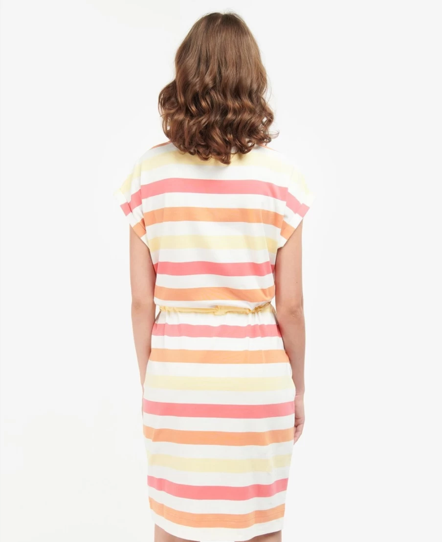 Barbour Women's Marloes Navy & White Striped Dress
