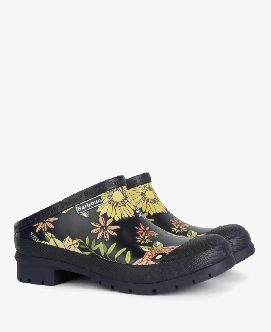 Barbour Women's Quinn Clogs in Black - Comfortable & Stylish Slip-On Shoes