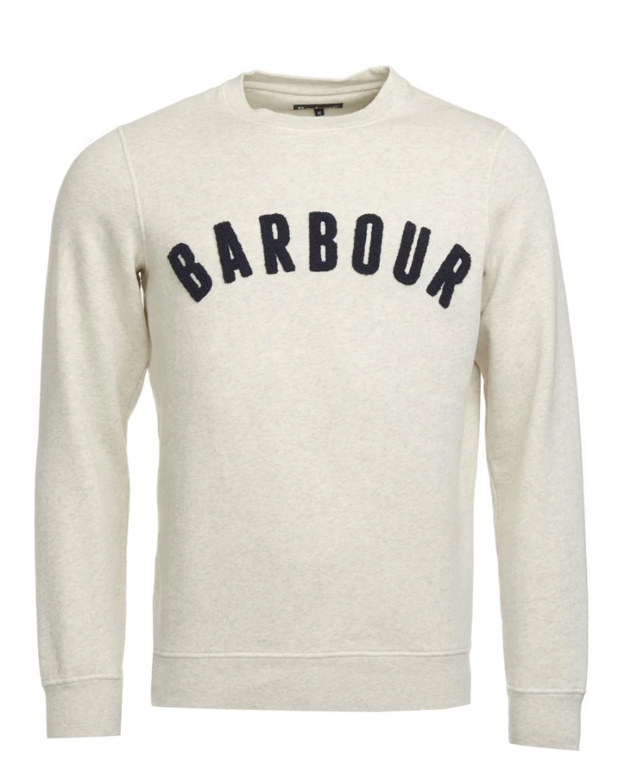Barbour Men's Navy Prep Logo Sweatshirt - Classic Cotton Crewneck Pullover