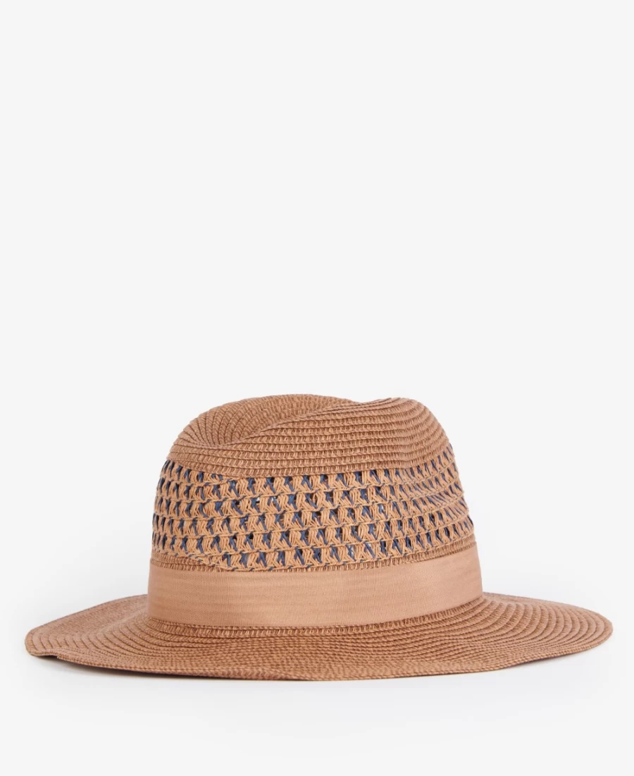 Barbour Womens Tan Marlowe Fedora Hat