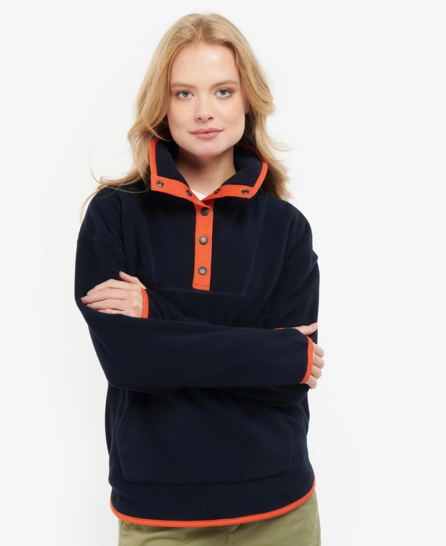Barbour Women's Berrington Sweatshirt in Nori Green