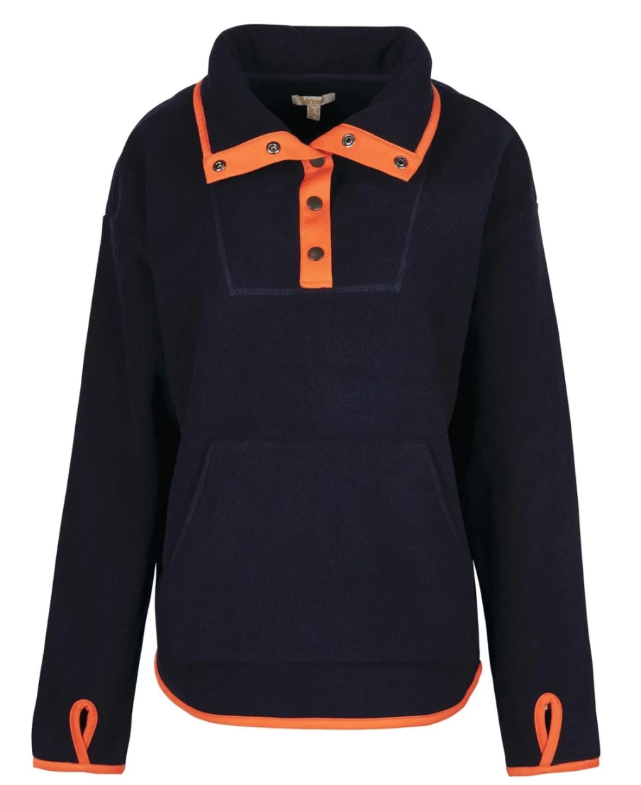 Barbour Women's Berrington Sweatshirt in Nori Green