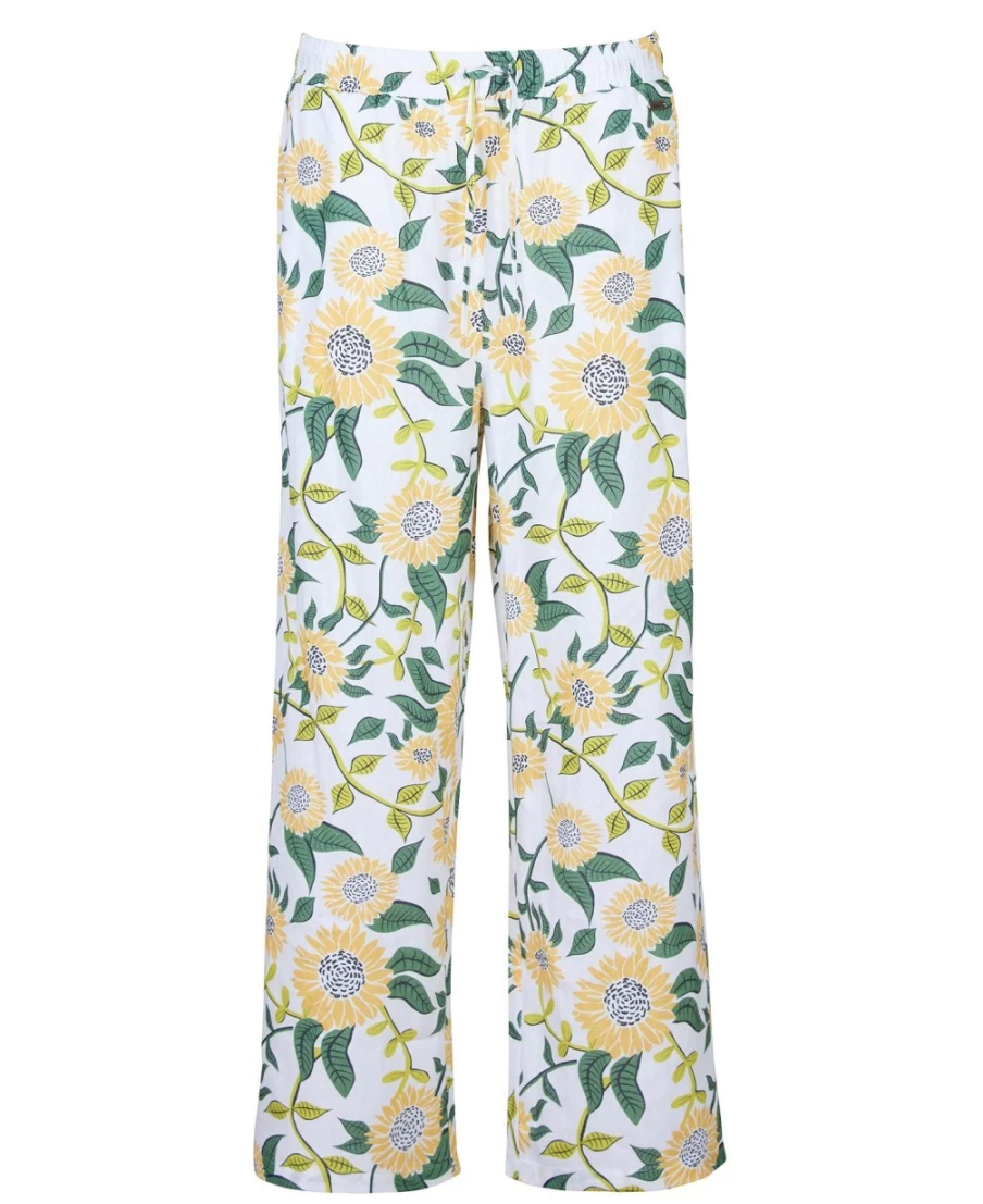 Barbour Women's Bloomfield Trousers in Multi Sunflower Pattern
