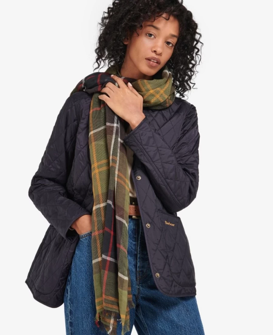 Barbour Women's Classic Tartan Wrap - Christie Plaid Shawl