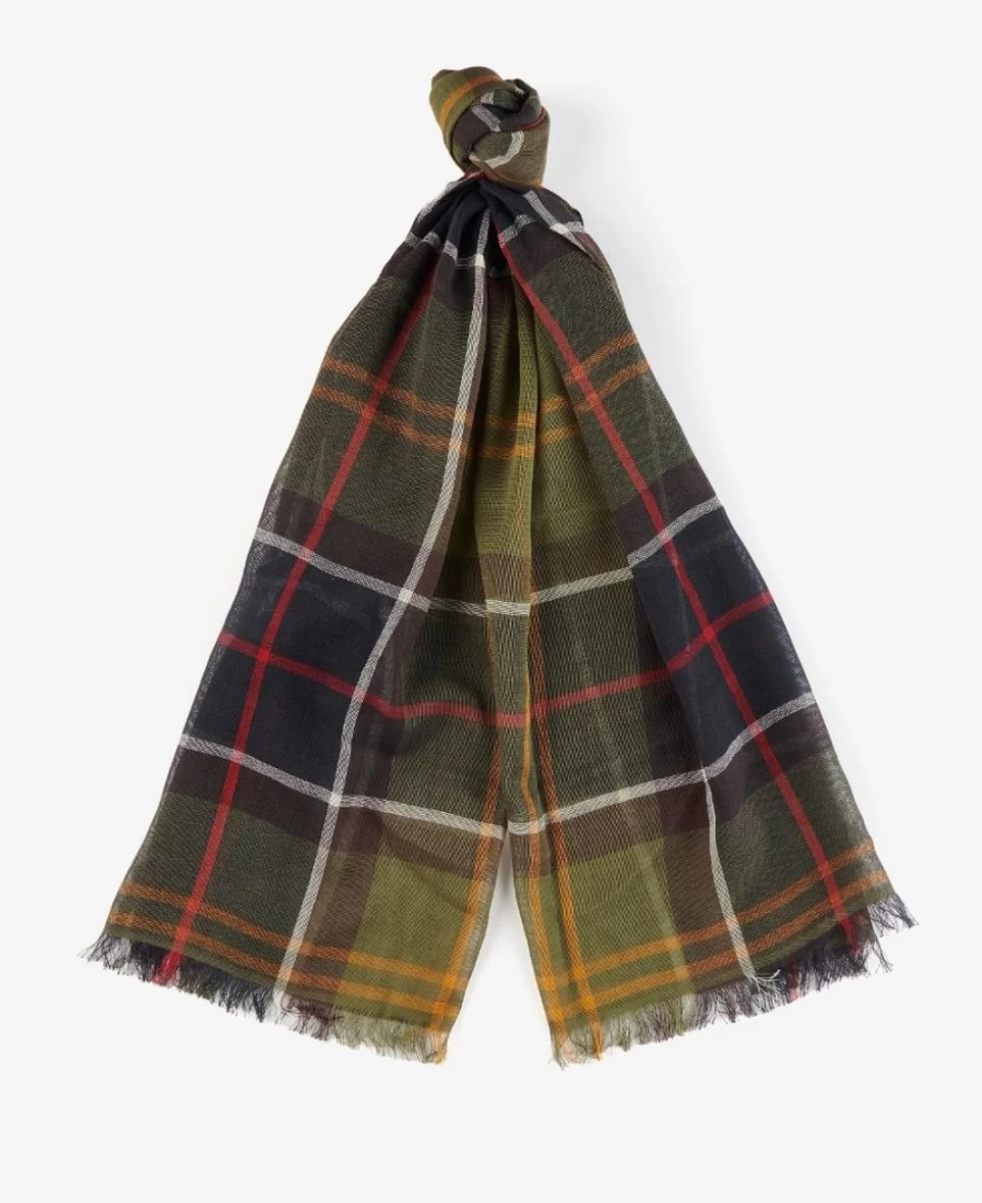 Barbour Women's Classic Tartan Wrap - Christie Plaid Shawl