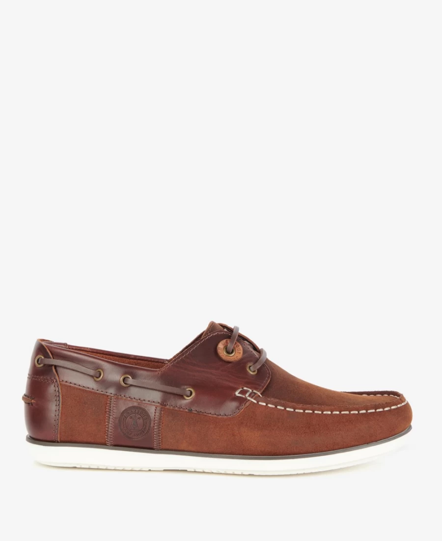 Barbour Men's Classic Beige Wake Boat Shoes for Comfort and Style