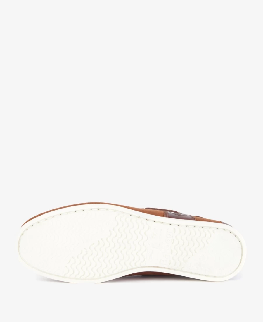 Barbour Men's Classic Beige Wake Boat Shoes for Comfort and Style