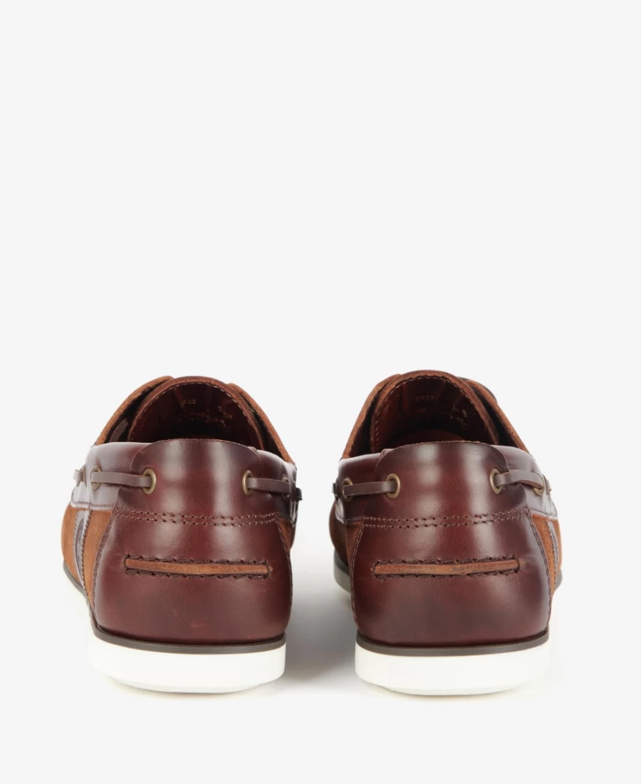 Barbour Men's Classic Beige Wake Boat Shoes for Comfort and Style