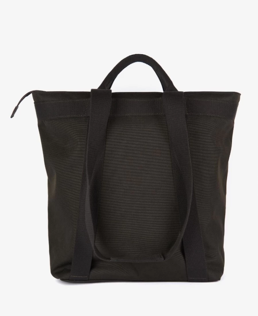 Barbour Men's Olive Essential Waxed Cotton Tote Bag