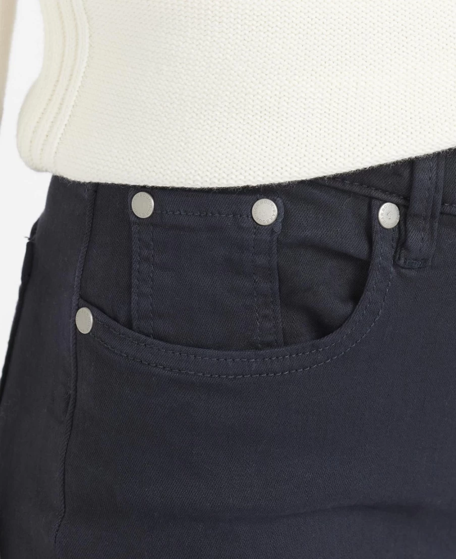 Barbour Women's White Essential Slim Fit Trousers