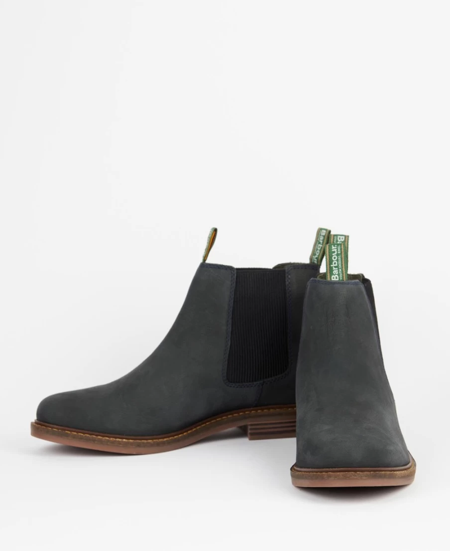 Barbour Mens Farsley Chelsea Boots in Choco - Premium Leather Ankle Boots for Men