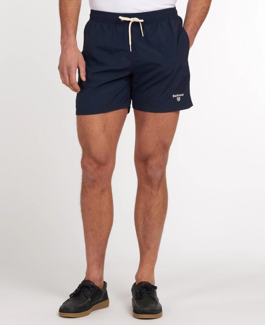 Barbour Men's Olive Essential Logo 5'' Swim Shorts