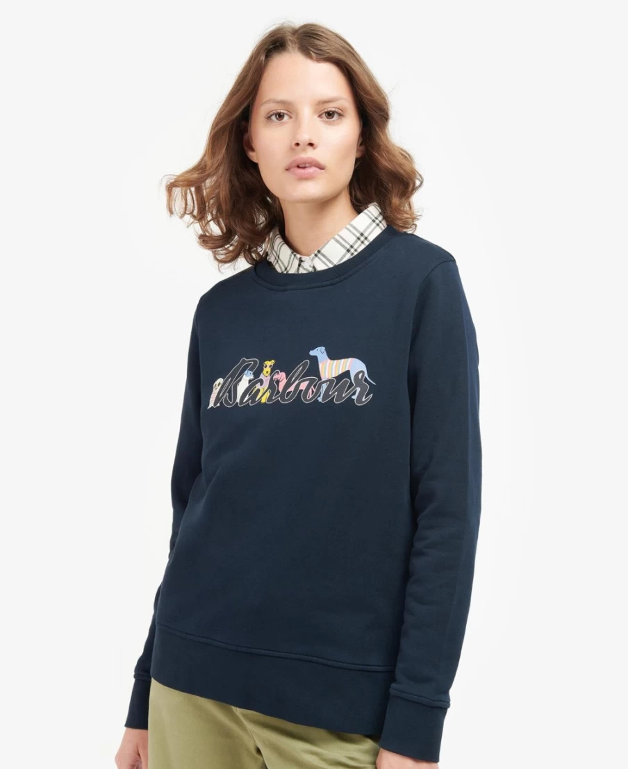 Barbour Women's Southport Classic Navy Jumper | Premium Knitwear
