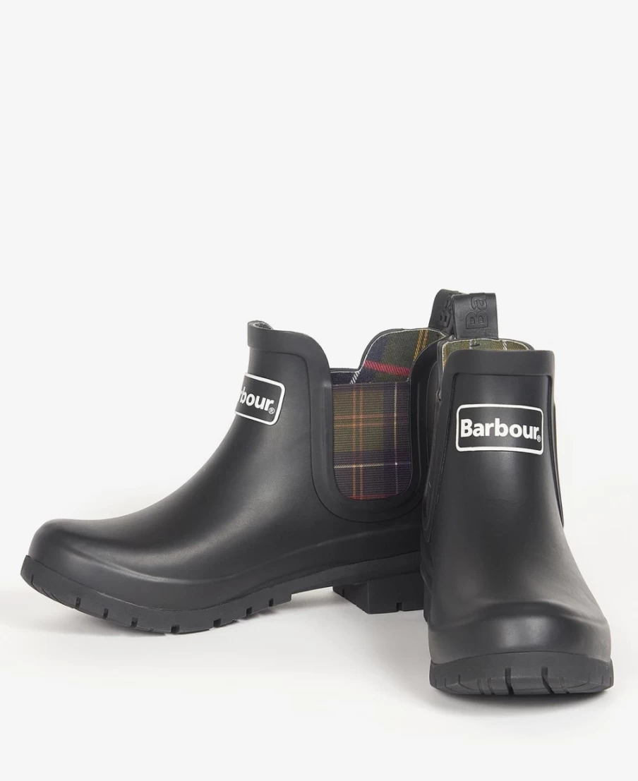 Barbour Kingham Womens Black Waterproof Wellington Boots