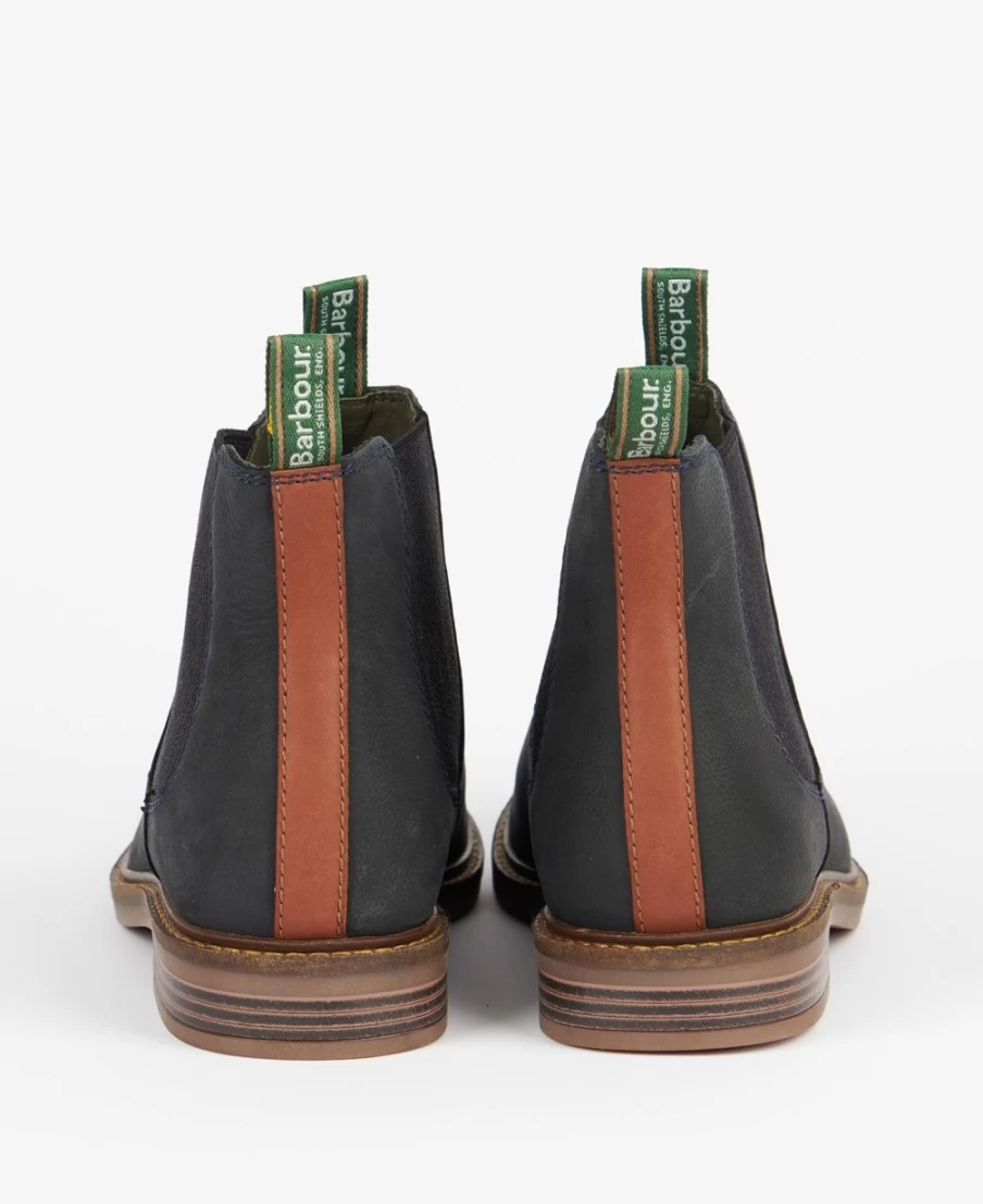 Barbour Men's Farsley Chelsea Boots in Mocha - Classic Leather Ankle Boots for Men