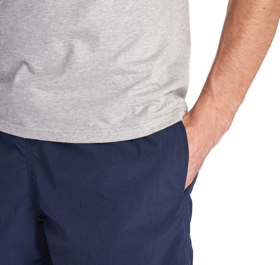 Barbour Men's Olive Essential Logo 5 Inch Swim Shorts