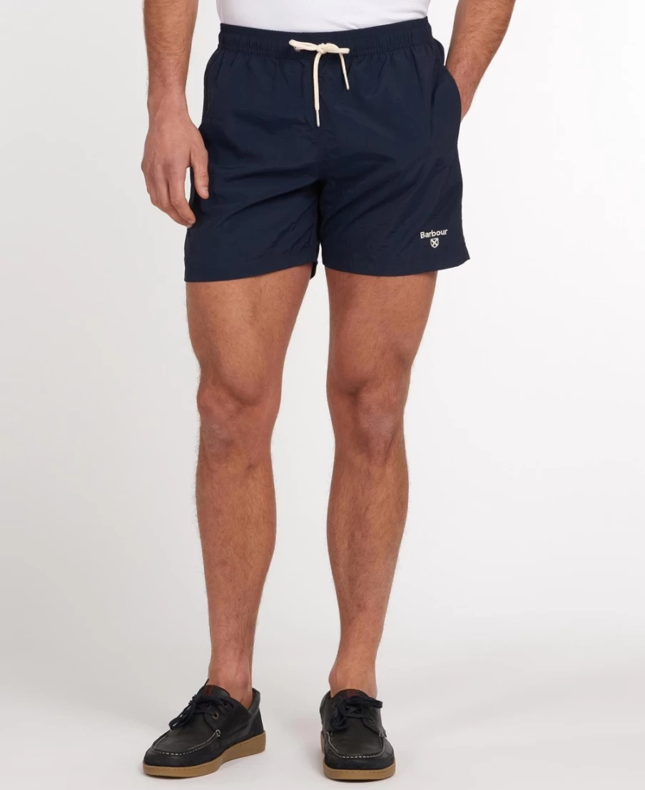 Barbour Men's Olive Essential Logo 5 Inch Swim Shorts