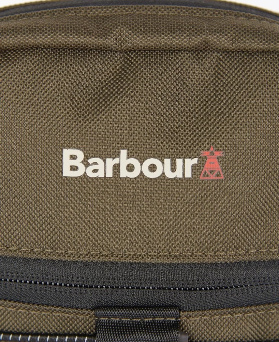 Barbour Arwin Olive/Black Canvas Crossbody Bag for Men