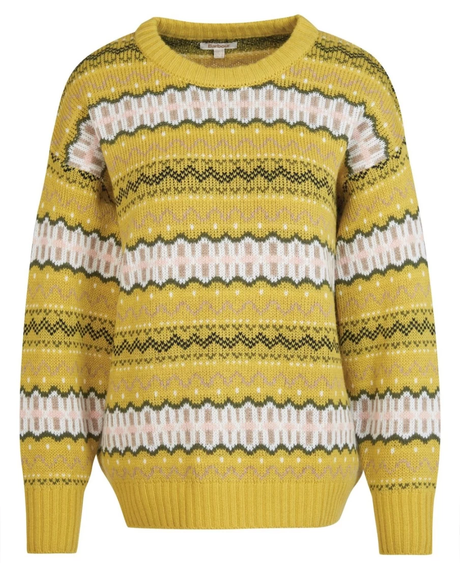 Barbour Women's Gallia Knit Sweater in Limeade Green