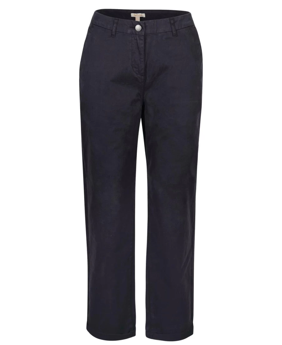 Barbour Women's Classic Navy Essential Chinos - Stylish & Comfortable Trousers
