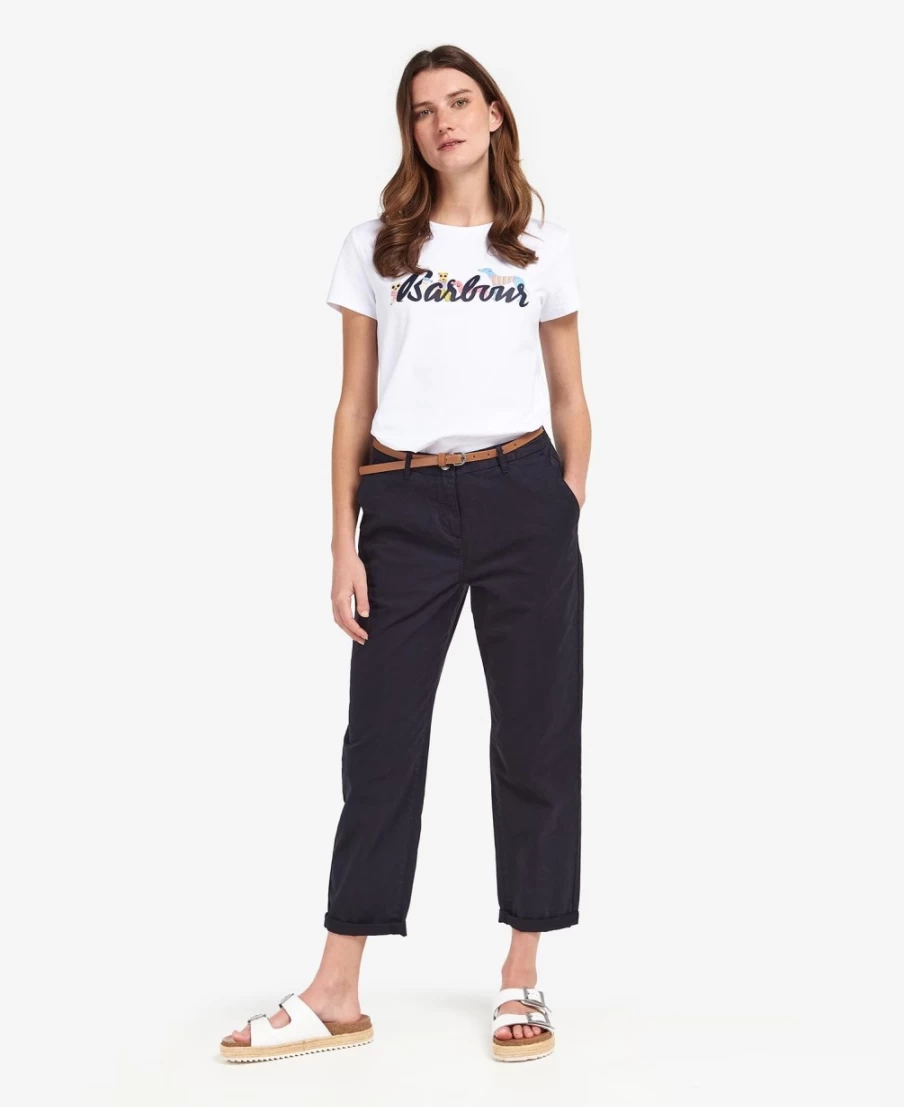 Barbour Women's Classic Navy Essential Chinos - Stylish & Comfortable Trousers