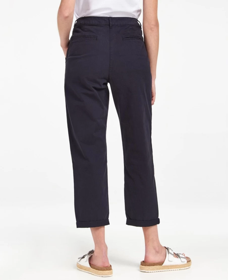 Barbour Women's Classic Navy Essential Chinos - Stylish & Comfortable Trousers