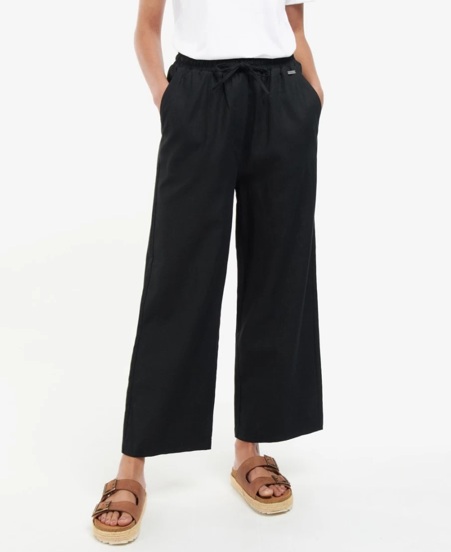 Barbour Christie Women's White Trousers | Classic Fit Casual Pants