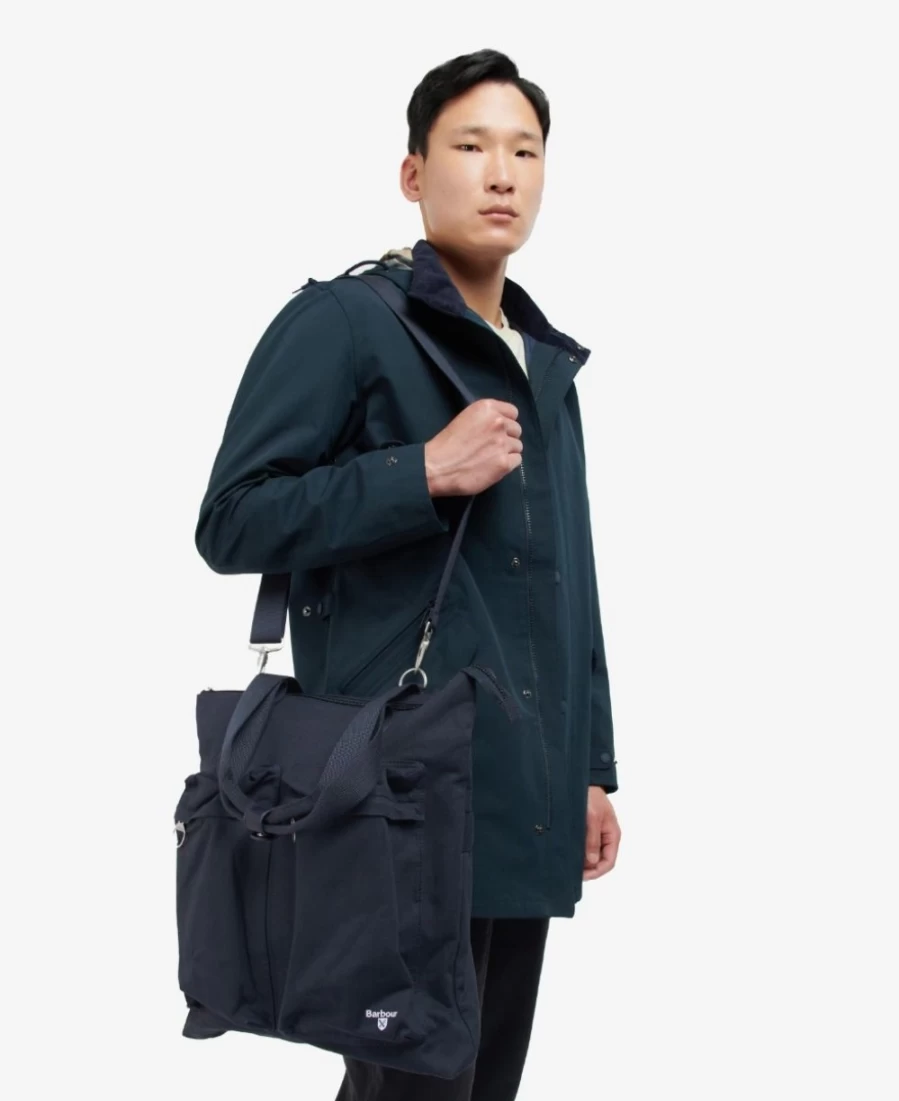 Barbour Men's Classic Navy Cascade Two-Way Tote Bag