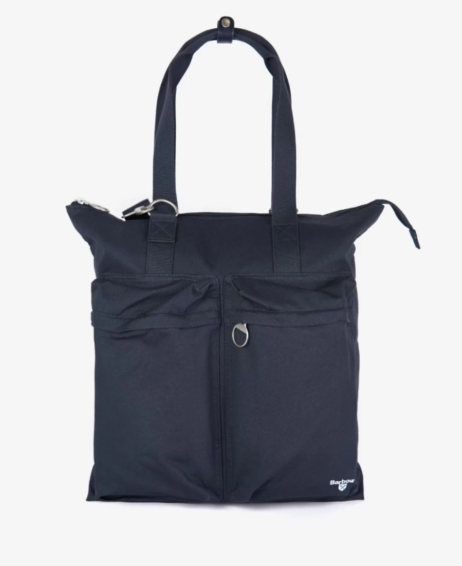 Barbour Men's Classic Navy Cascade Two-Way Tote Bag