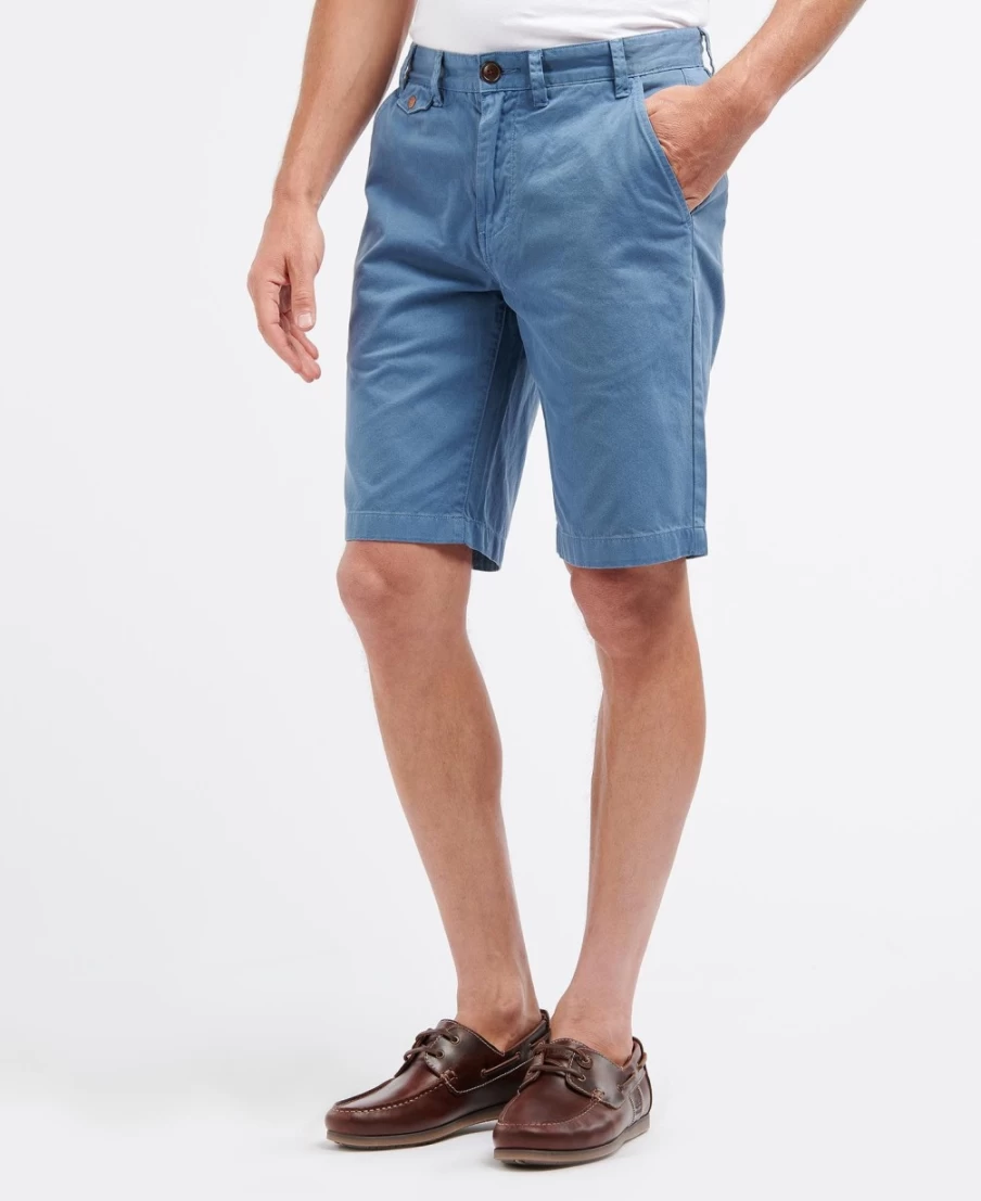 Barbour Men's Neuston Twill Shorts in Force Blue - Casual Summer Shorts for Men