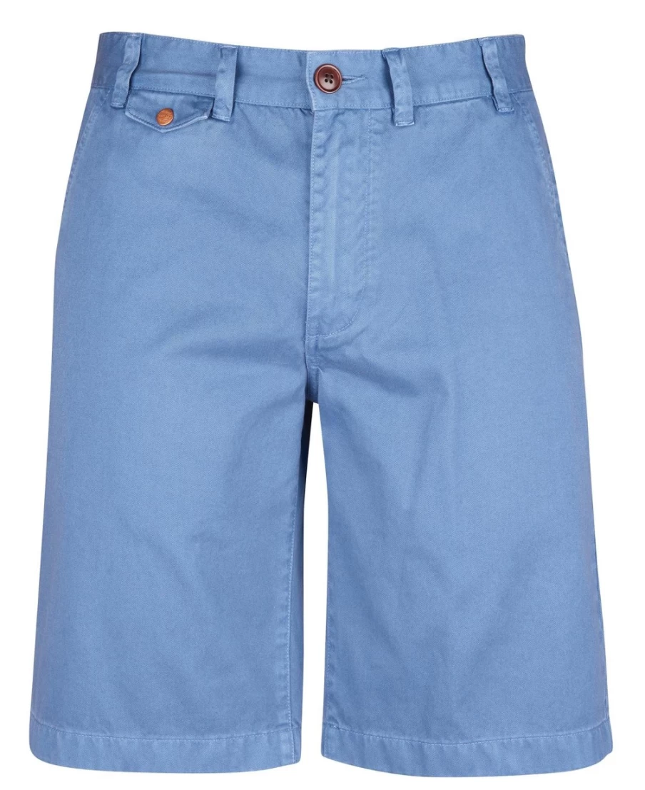 Barbour Men's Neuston Twill Shorts in Force Blue - Casual Summer Shorts for Men