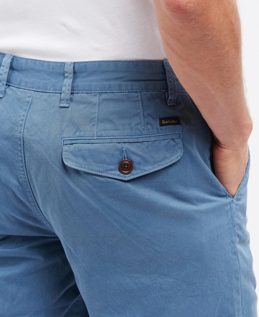 Barbour Men's Neuston Twill Shorts in Force Blue - Casual Summer Shorts for Men