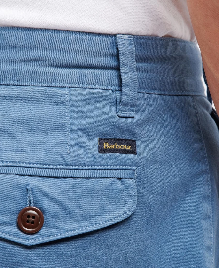Barbour Men's Neuston Twill Shorts in Force Blue - Casual Summer Shorts for Men