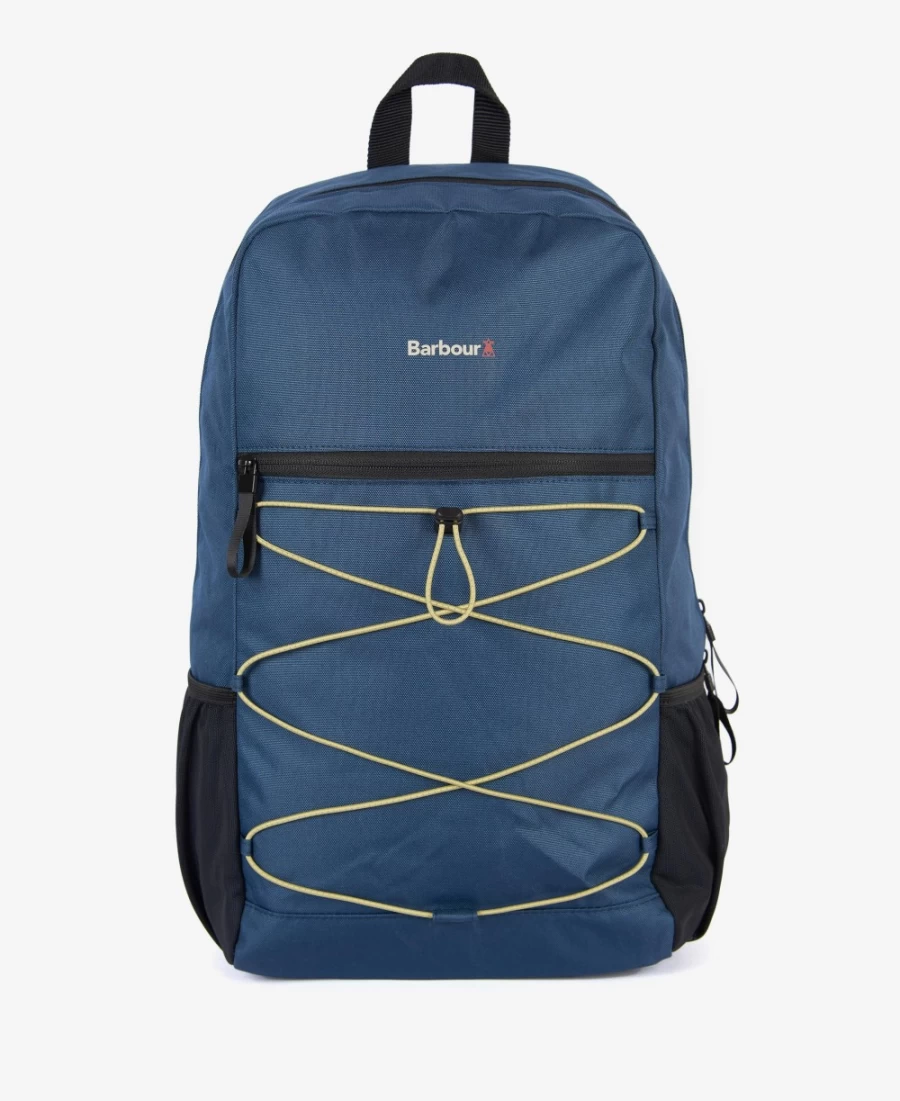 Barbour Men's Arwin Canvas Explorer Backpack in Lake/Golden Green - Durable Outdoor Hiking Pack