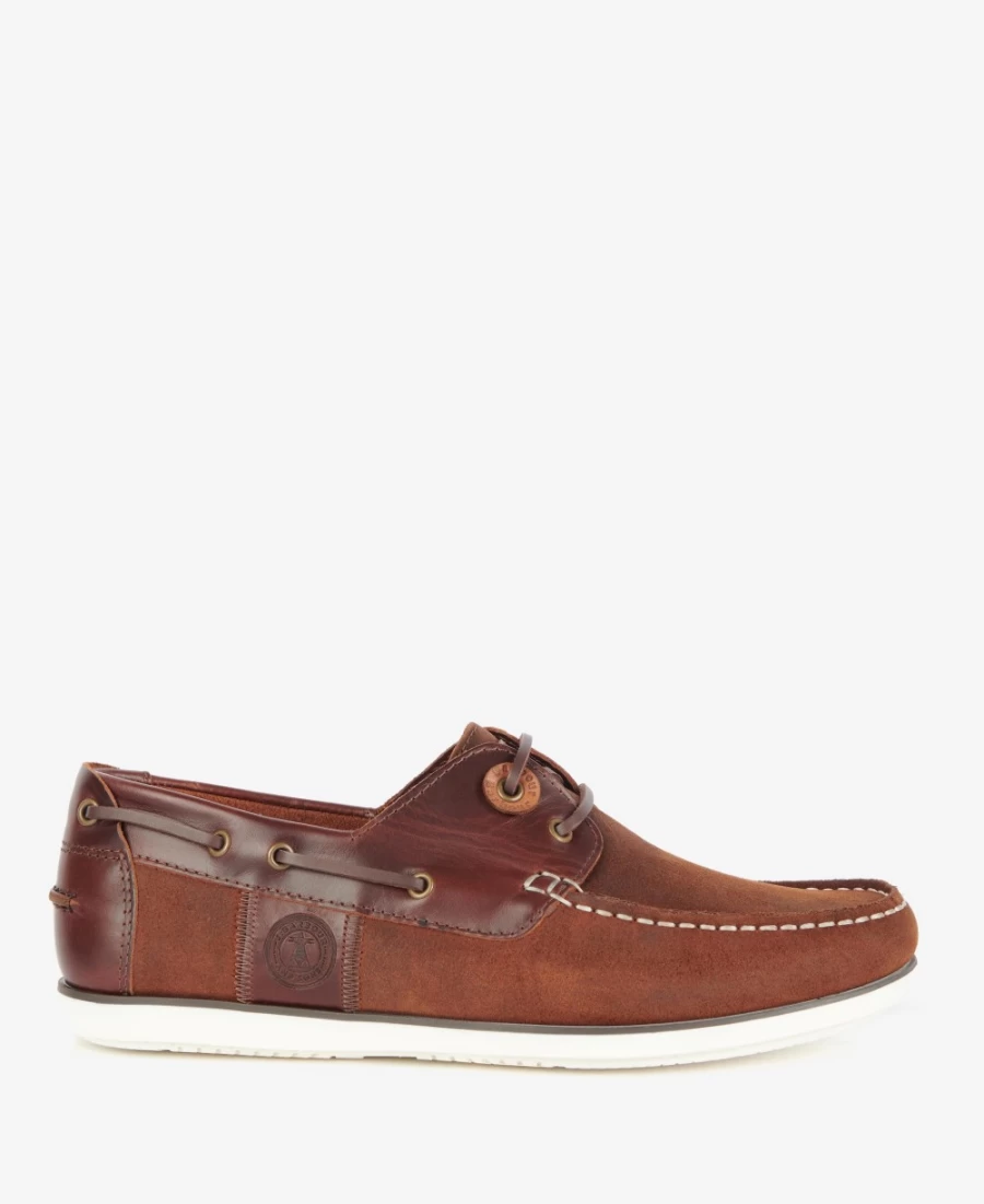 Barbour Men's Classic Beige Wake Boat Shoes for Comfort and Style